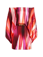 Manon Painted Off-the-Shoulder Minidress