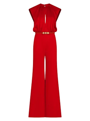 Noel Belted Wide-Leg Jumpsuit