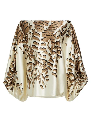 Bellagio Animal Print Blouse
