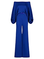 Theresa Off-The-Shoulder Wide-Leg Jumpsuit