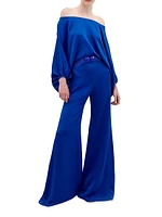 Theresa Off-The-Shoulder Wide-Leg Jumpsuit