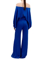 Theresa Off-The-Shoulder Wide-Leg Jumpsuit