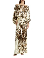 Andie Animal Print Pants
