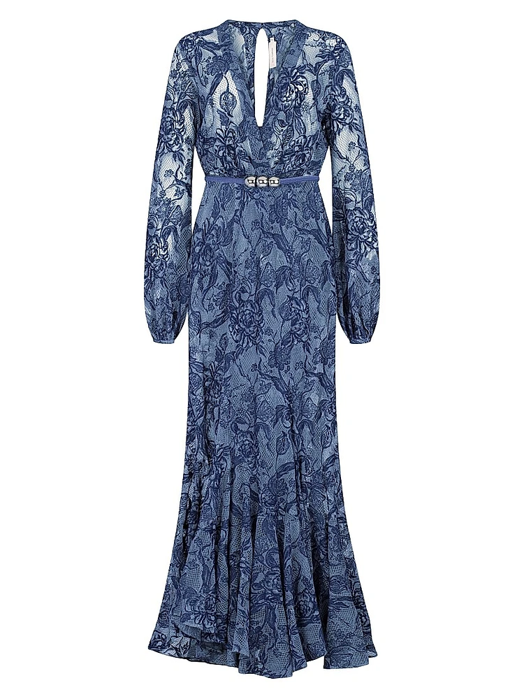 Robin Lace Long-Sleeve Maxi Dress