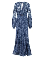 Robin Lace Long-Sleeve Maxi Dress