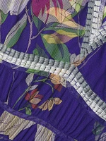 Mazzy Ruched Floral Maxi Dress