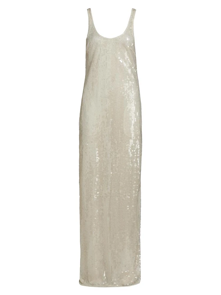 Sequined Tank Gown