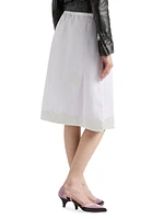 Embroidered Linen Skirt