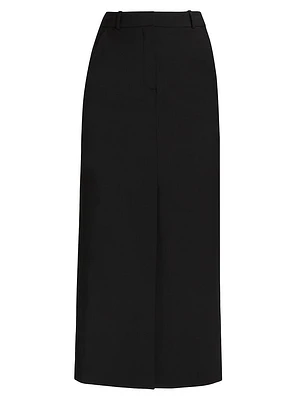 Maxine Wool-Blend Maxi Skirt