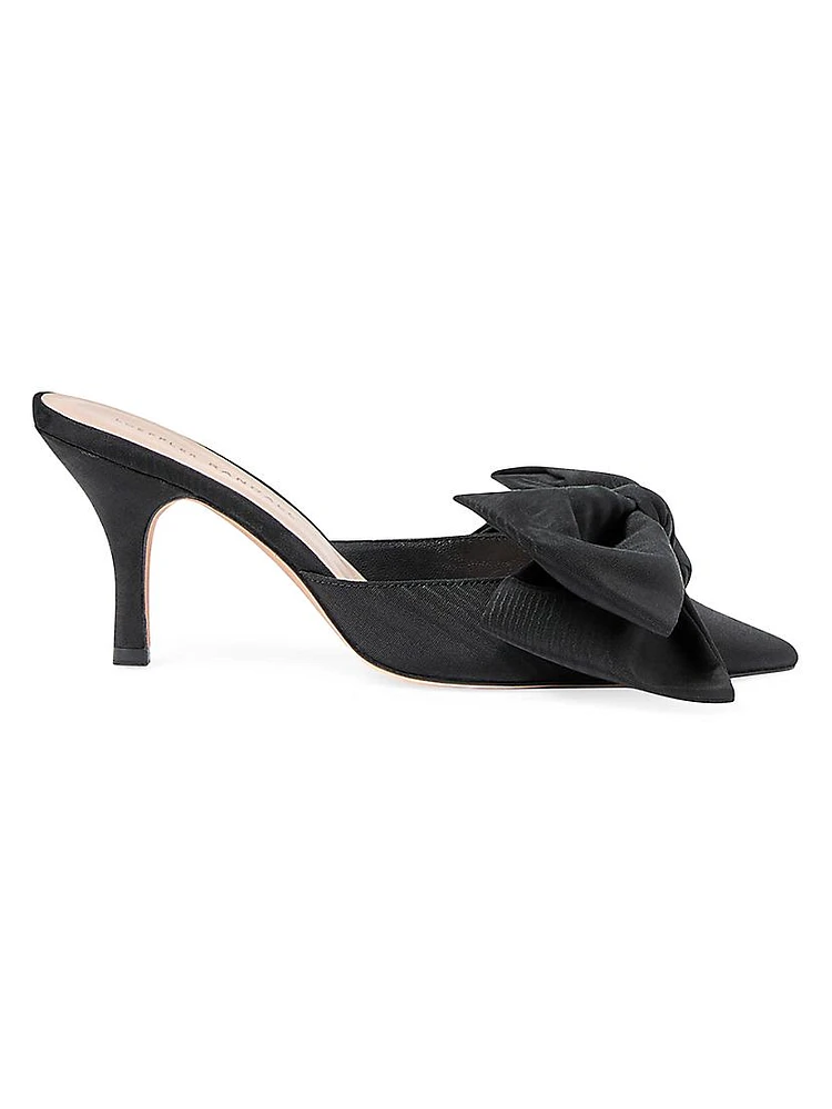 Margot 80MM Moiré Bow Mules