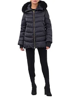 Apres-Ski Jacket with Detachable Toscana Shearling Lamb Hood Trim