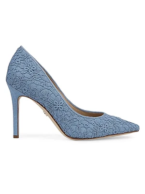 Hazel 95MM Floral Embroidered Stiletto Pumps