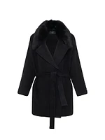 Loro Piana Cashmere & Wool Belted Jacket