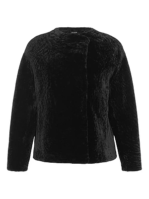 Textured Shearling Lamb Jacket