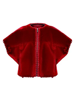 Reversible Select Shearling Lamb Collarless Jacket