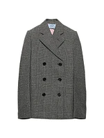 Double-Breasted Prince of Wales Checked Jacket