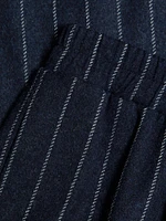 Eva Pinstriped Stretch-Wool Pants