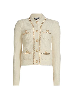 Selma Chain-Trim Cardigan