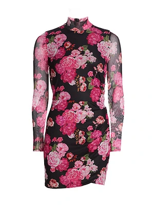 Talulla Floral Mesh Minidress