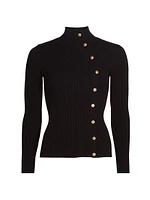 Margaret Rib-Knit Turtleneck Sweater
