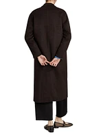 Gallery Plaid Wool-Blend Coat