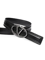 The Bold Edition VLogo Shiny Calfskin Belt 30MM