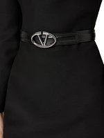 The Bold Edition VLogo Shiny Calfskin Belt 30MM