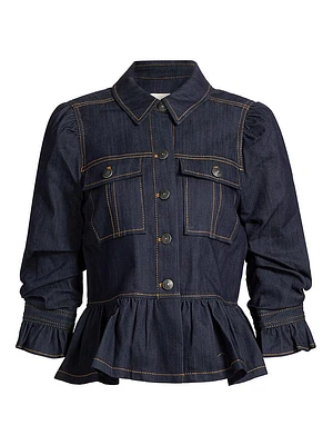 Delanie Denim Crop Jacket