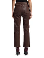 Kick High-Waist Slim-Fit Coated Jeans