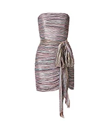 Sana Pleated Chiffon Minidress