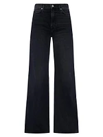 Lotta Mid-Rise Stretch Wide-Leg Jeans