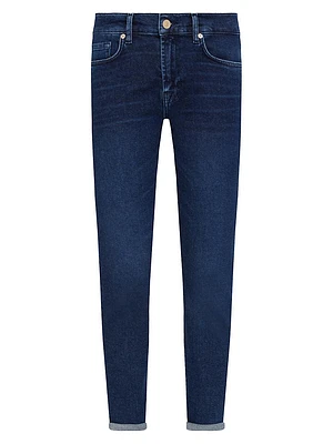 Josefina Low-Rise Stretch Cuffed Skinny Jeans