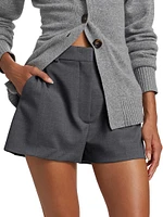 Tailored Wool Shorts