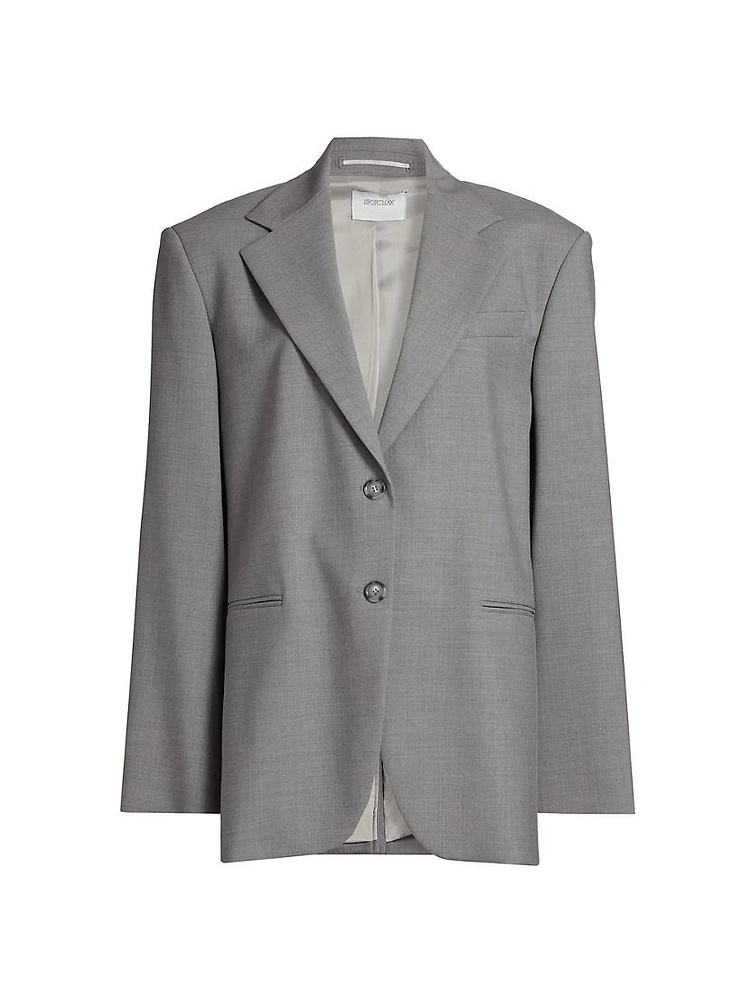 Wool Single-Breasted Blazer