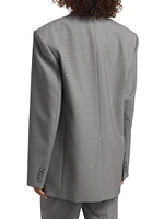 Wool Single-Breasted Blazer