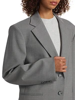 Wool Single-Breasted Blazer