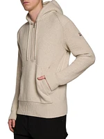 Wool Cashmere Blend Zip-Up Hoodie