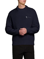 Wool Cashmere Crewneck Sweater