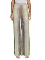 Sequined Pleated Trousers