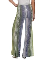 Sequined Pleated Trousers