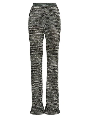 Space-Dyed Sequined Trousers