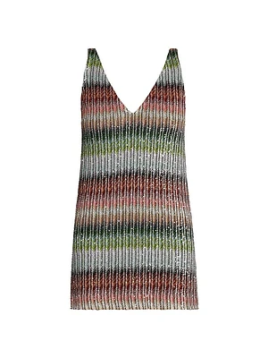 Zigzag Sequin Minidress