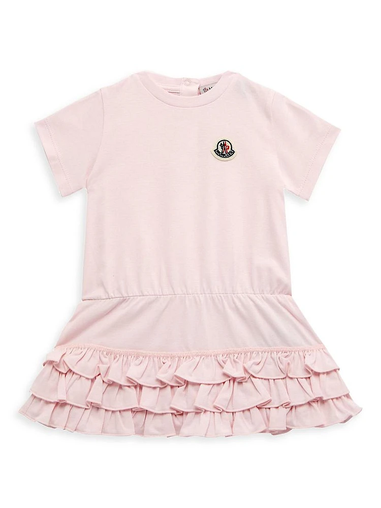 Baby Girl's & Little Ruffle-Trim T-Shirt Dress