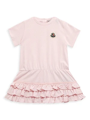 Baby Girl's & Little Ruffle-Trim T-Shirt Dress