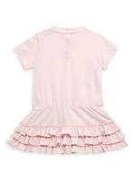 Baby Girl's & Little Ruffle-Trim T-Shirt Dress