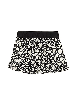 Little Kid's & Logo Print Shorts