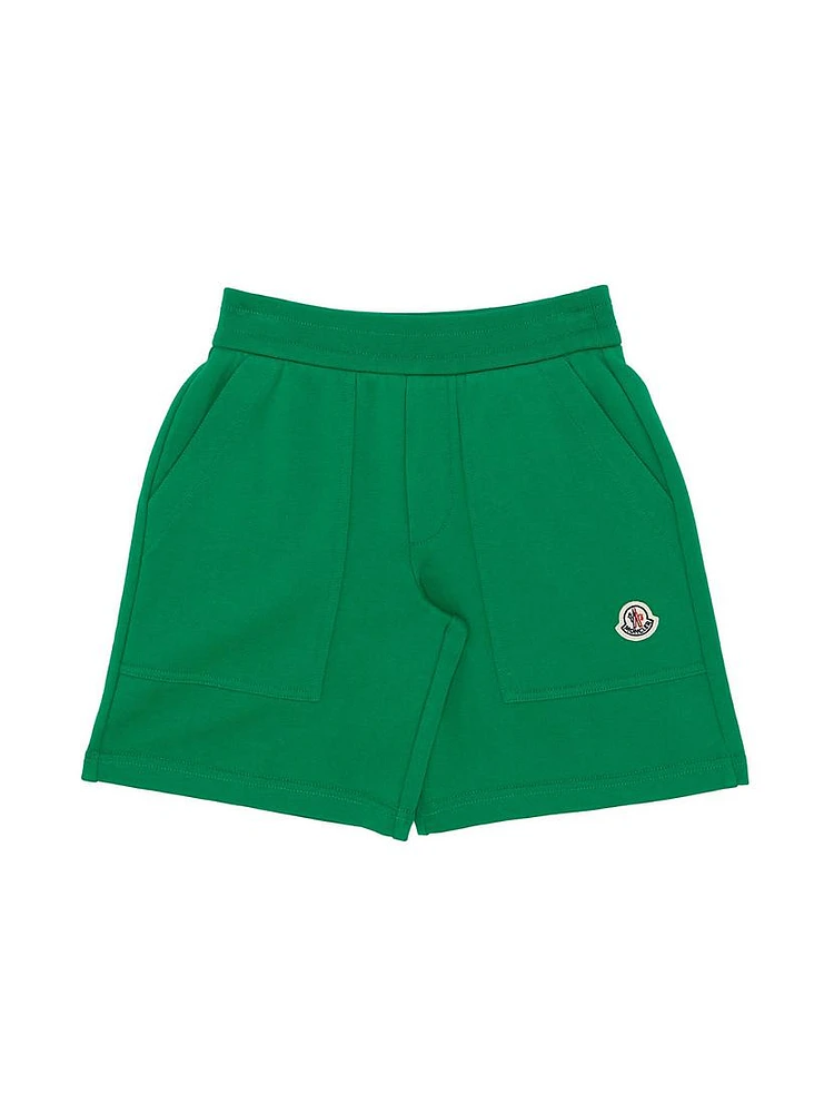 Little Boy's & Logo Cotton Sweat Shorts