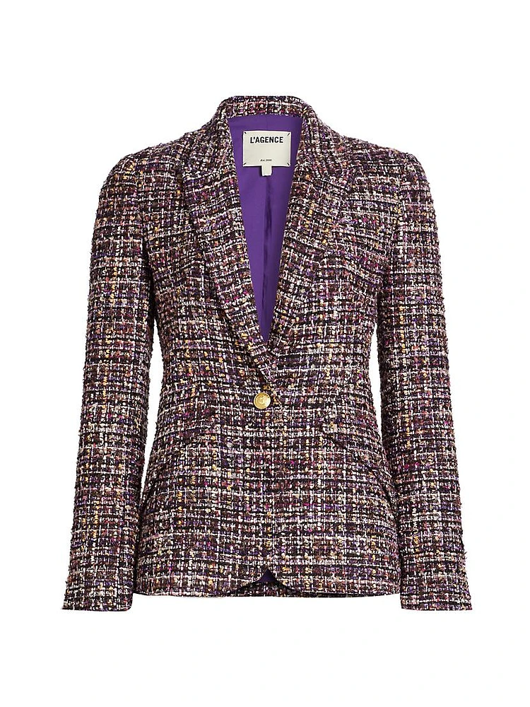 Chamberlain Tweed Single-Breasted Blazer