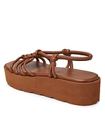 Hebe Leather Platform Sandals