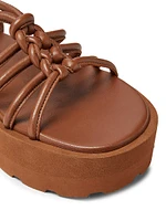Hebe Leather Platform Sandals